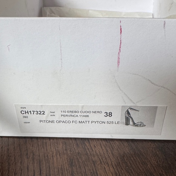 CHLOE python dark brown heels - Picture 6 of 6